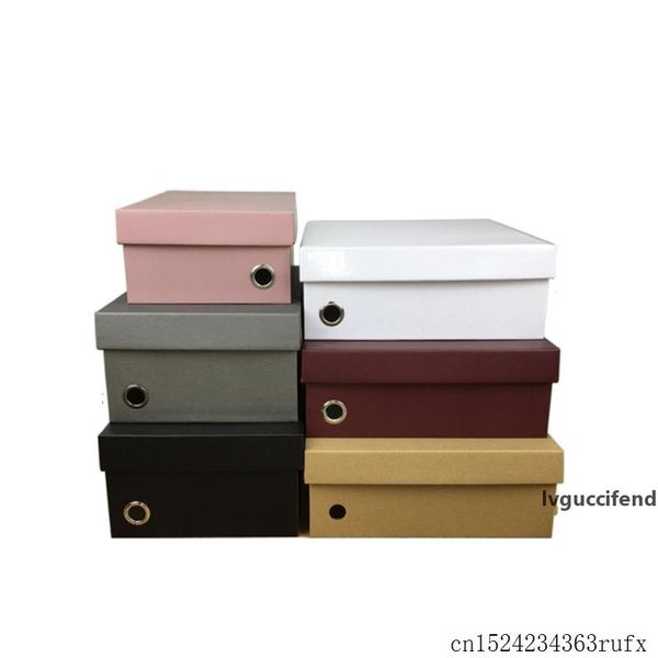 

100 pcs shoe storage box shoe boxes foldable paper gift box for packaging