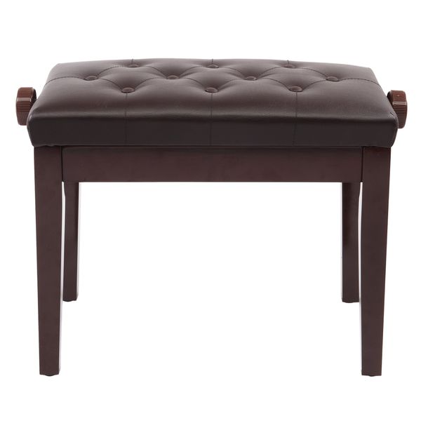 

adjustable piano bench stool backless stool artist duet seat with deluxe padded leather brown