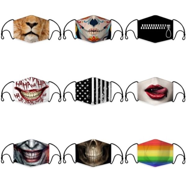 

face mask anti-dust cotton protective mouth masks with valve breathing sports cycling wearing washable reusable filtr#988