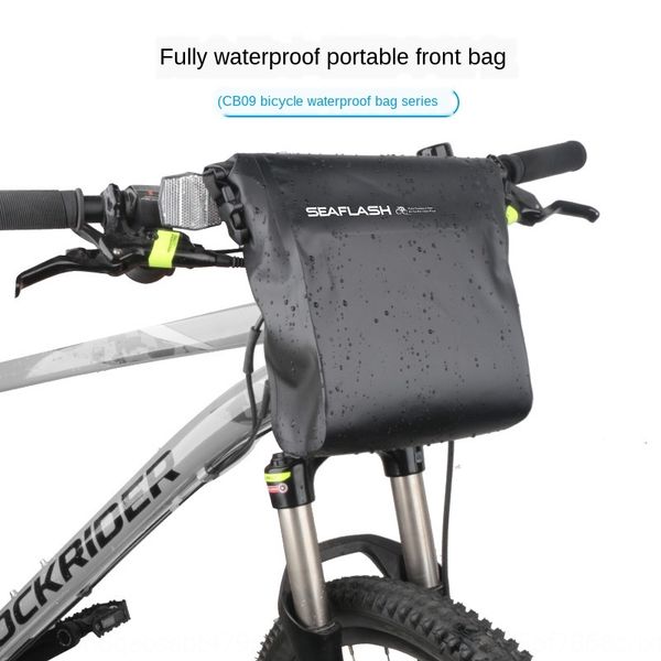 

new outdoor bicycle head front bicycle waterproof beam waterproof riding faucet hanging bag front bag folding headbag