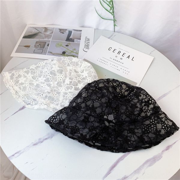 

thin children korean fisherman cap baby cap parent-child fisherman baby lace basin hat niche bucket hat, Blue;gray