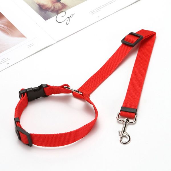 

pet leash pet car safety rope universal car seat belt dog dual-purpose traction rope ring dog rear nylon