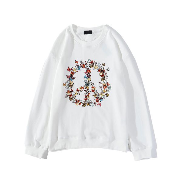 

Men's Designer Hoodies Fashion Letter Butterfly Peace Symbol Sweatshirt 2020 New Printing Sweaters Hiphop Sreetwear High Quality Clothing