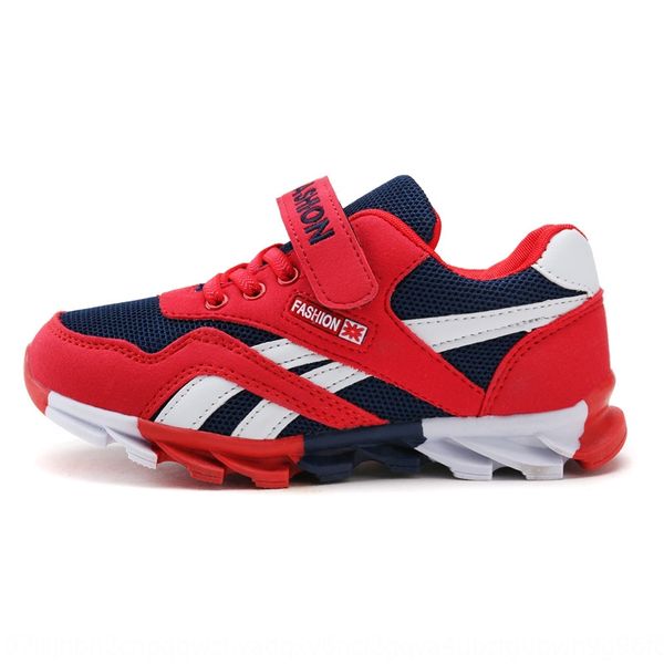 

2019 korean flame autumn new products open sports shoes mesh breathable children's leisure sports shoes, Black