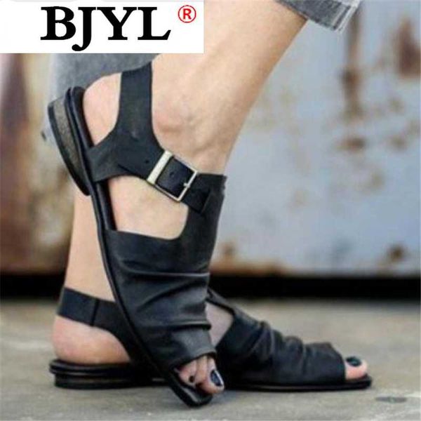 

2020 новый летний женский сандалии моды рыбы рот open toe сандалии женщины открытый пляж пряжка низкий каблук zapatos de mujer, Black