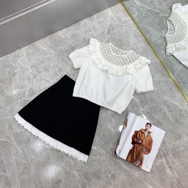 

two piece dress ja600165 fashion women's sets 2021 runway luxury european design party style clothing, White