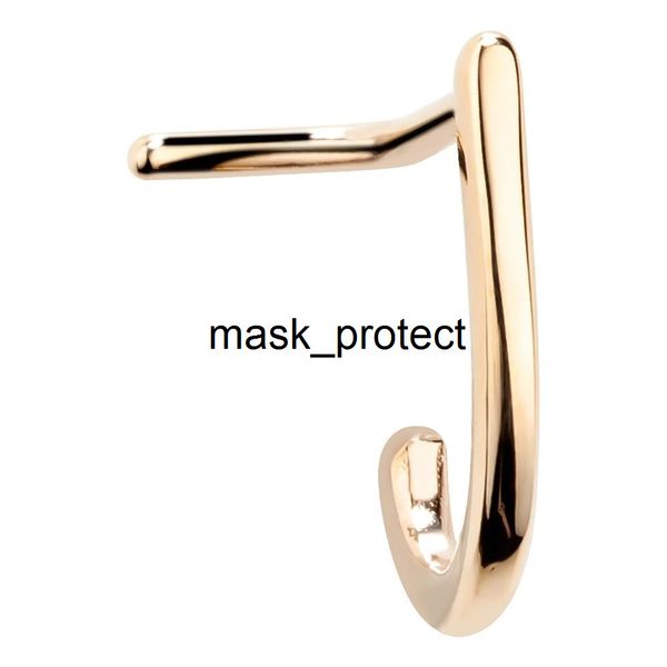 

zhenrong new creative 14k rose gold plated nose nail ear ring jewelry, Silver