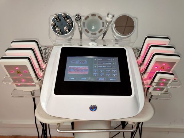 

new 6 in 1 portable lipo laser body slimming laser lipo cavitation machine