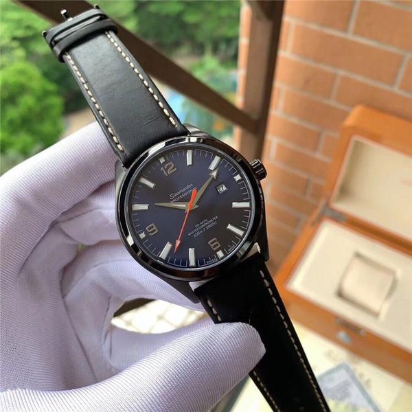 

super 117 montre de luxe 8215 mechanical movement 316l fine steel watch case ceramic ring imported tape designer watches, Slivery;brown