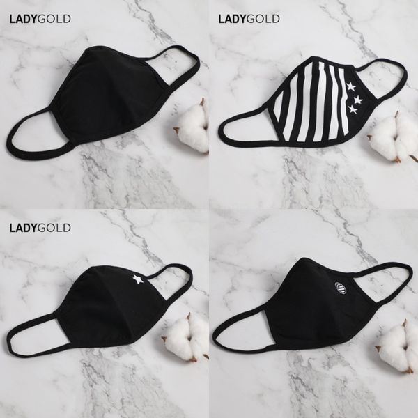 

in stock dl sipping mask 5 layers fa masks protective ig qlity dustproof mout masks#182, Black