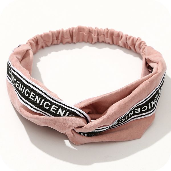 

creative face wash hair band sweet simple and versatile elastic cross hair band girls accessories