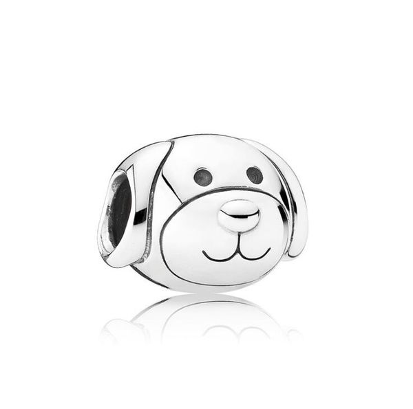 

dog big hole loose beads chamilia beads fashion accessories charm pandor diy jewelry bracelet european bracelet necklace ing, Black