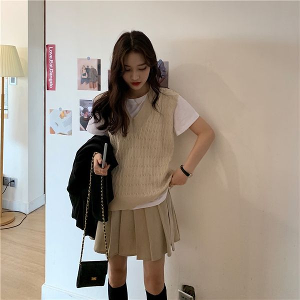 

knitted twist knitted twist vest vest vest, Black;white