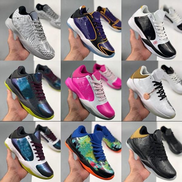 

2020 mens увеличить mamba 5 в protro лейкерс 5s баскетбол обувь розовый черный корзины спортивные тренажеры кроссовки мужчины zapatos дез ch