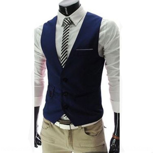 

long term available men's suit casual slim fit long term available men's suit casual slim vest vestfit vest, Black;white
