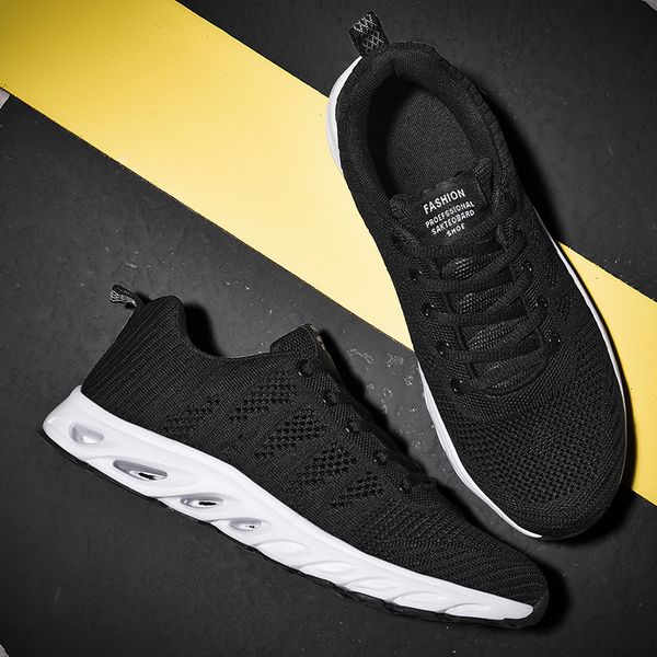 

wear resistant male lace-up running shoes mans fashion non slip sneakers mesh causal light breathable sport shoes