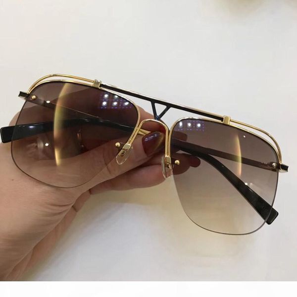 

o luxuyr 2335 sunglasses fashion square sunglasses uv protection lens coating mirror lens color plated half frame with pack, White;black