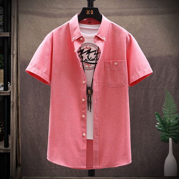 

men's casual shirts 2021 men shirt camisas hombre turn down collar short sleeve plaid plus size summer blouse japanese clothes, White;black