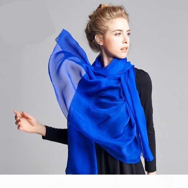 

200x130cm spring autumn pure silk scarves women new style fashion ladies long shawl mulberry silk beach scarf shawl, Blue;gray