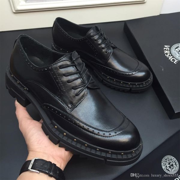 

2020 latest black leather casual shoes men casual shoes fashion trend comfortable shoe size 38-44 type 39745400593ab