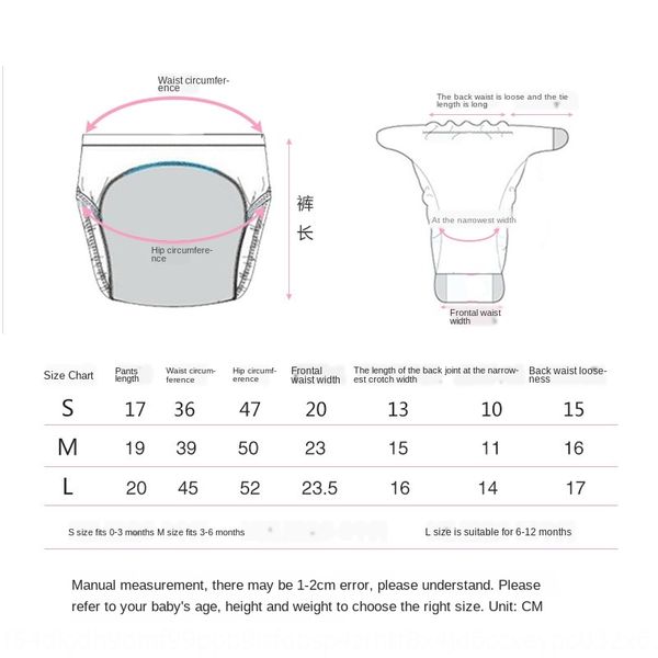 

7mrh7 baby urine-proof waterproof diaper baby cotton toilet learning training pants 0-1 underwear diaperlearning diapersyear old washable un