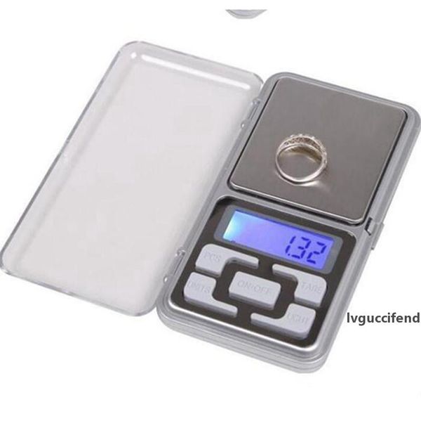 

digital pocket scales digital jewelry scale gold silver coin grain gram pocket size herb mini electronic backlight scale 100pcs iia77