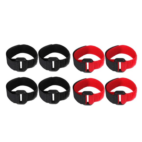 

8pcs no-crow rooster collar no crow noise neck belt for roosters red + black