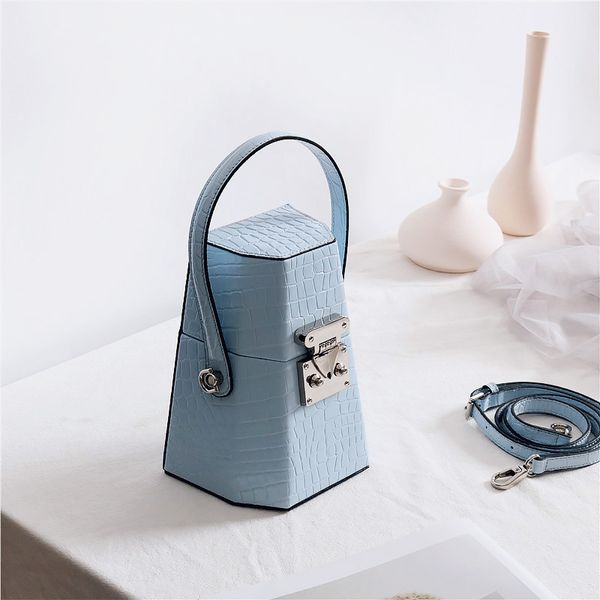 

fascinating2020 трапециевидный коровья кожа мода box модные портативный crossbody мешок женщин