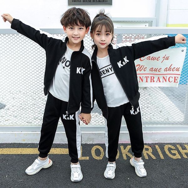 

6r1sy han han shangyan li xian same kk team unifor shang yan li xian's same kk team uniform spring autumn suit medium and big children