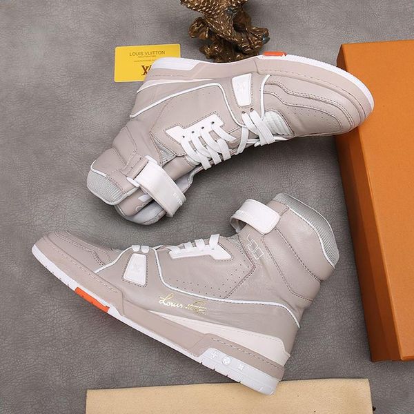 

mens shoes sneakers casual lace -up walking outdoors boot trainer sneaker mid -luxury mens shoes fashion chaussures pour hommes fast, Black