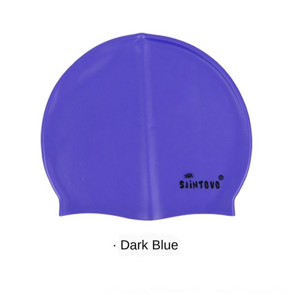 

0i25g silicone silicone swimming capcap waterproof high elastic solid color long hair ear protection new non-le universal male swimmin