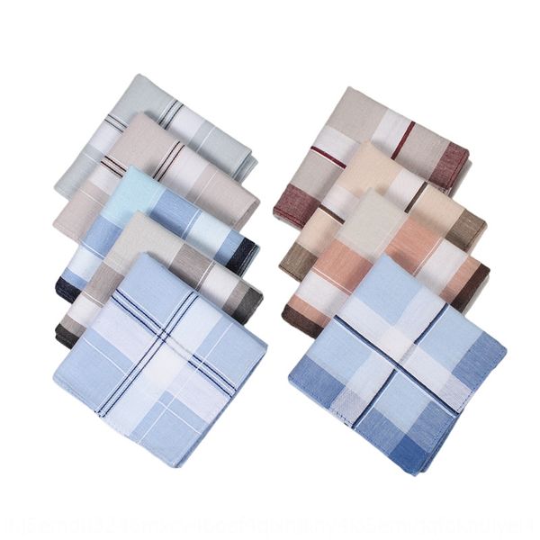 

old people's pure cotto n handkerchief nostalgic middle-aged men's handkerchief classic old products send to family and elders, Blue;white