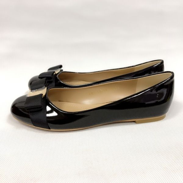 

designer shoes flats brand genuine leather ballet shoes sandals for women bow tie designer flats ladies zapatos mujer sapato feminino size, Black