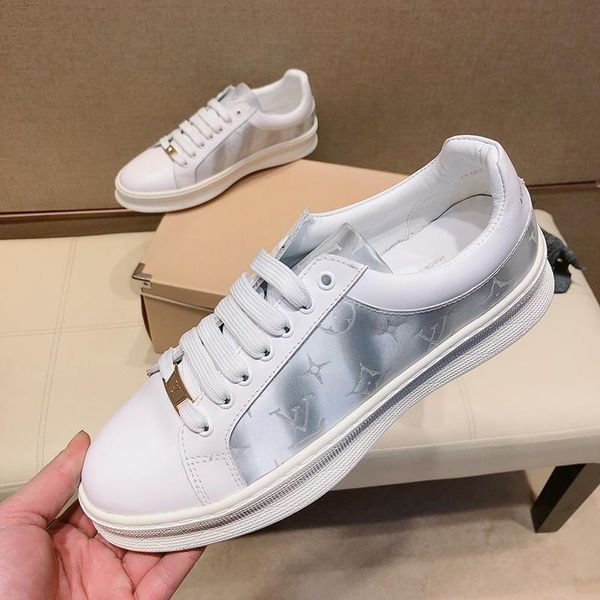 

2020v luxury design fashion printed leather rubber sole sneakers all-match breathable mens casual shoes mens banquet shoes size: 38-451, Black