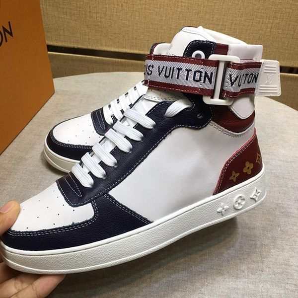 

2020 men sneakers shoes leather with original box luxury ankle fashion boots men shoes casual chaussures pour hommes boombox sneaker boot