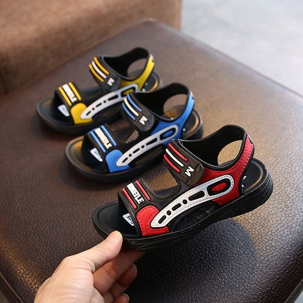 

2020 boys' sandals shoes new korean style boys' children's sandals children's shoes, Black;red