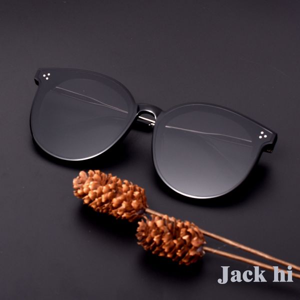 

fashion design sunglasses acetate round polarizing uv400 lenses jack hi sun glasses with brand case, White;black