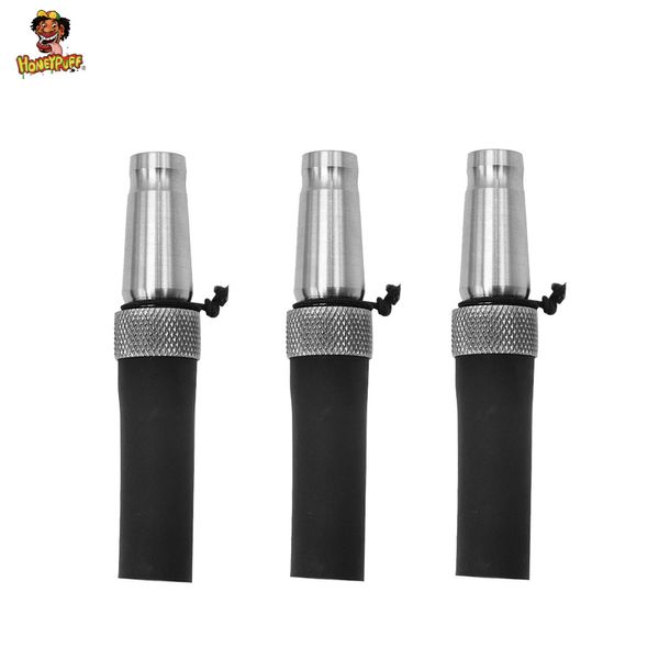 Honeypuff reutilizável em aço inoxidável Shisha Mouthpieces Com Asa Corda Strap Hookah Boca Dicas Chicha Narguile Mangueira Acessórios