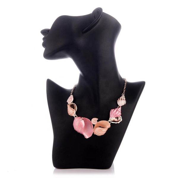 

jewelry set new fashion marine style beautiful shell shape drop dangle earring and necklaces party wedding jewelry sets for women, Silver