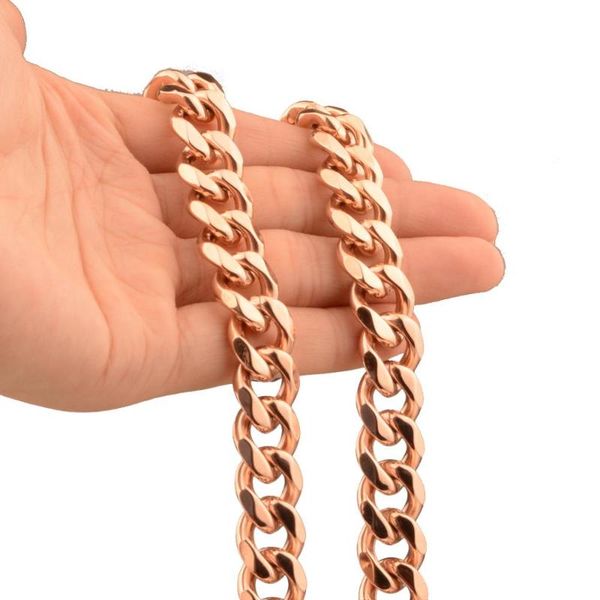 

tisnium now united stainless steel cuban chain necklace waterproof men link curb chain gift jewelry friend gift hip-hop punk, Silver