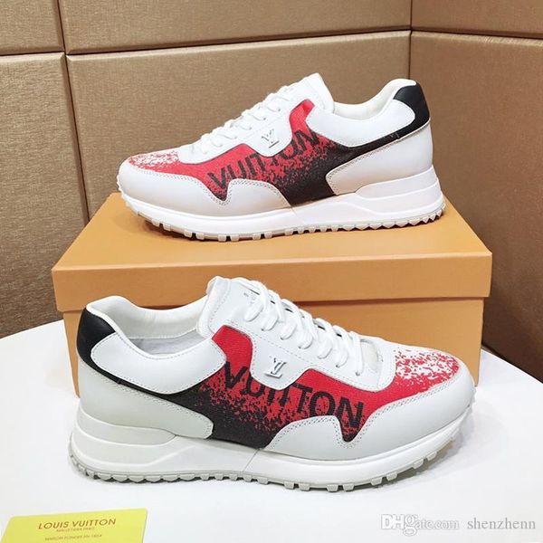 

new luxury mens shoes fashion sneakers with original box casual lace -up fitness zapatos de hombre running trainers chaussures pour hommes, Black