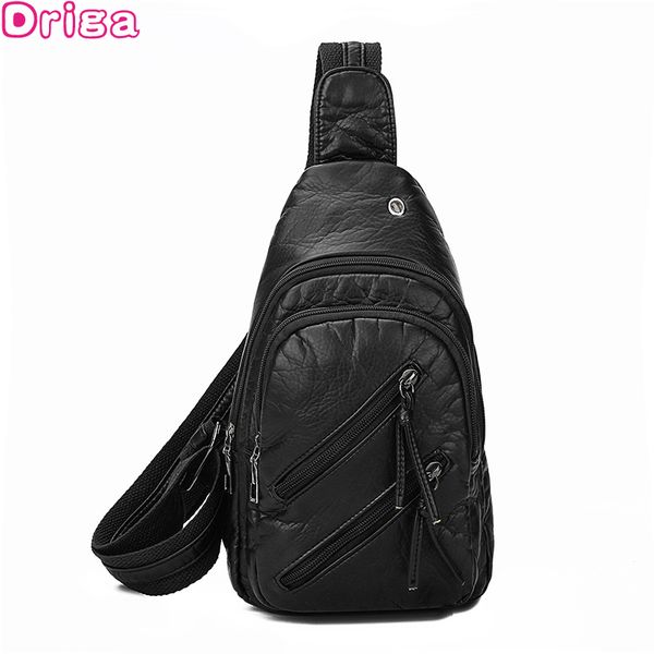

driga chest bag for women cross-border for custom pu shoulder bag charging chest diagonal package 2020 new unisex
