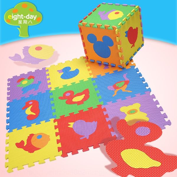 

восемь детей по охране окружающей среды мультфильм мозаики ребенка сплайсинга восхождения головоломка пена коврик коврик образовательного по