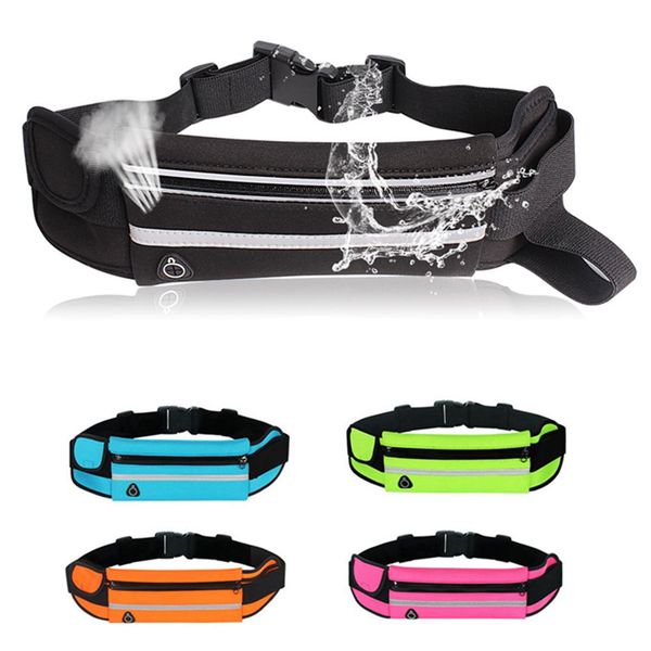 

waterproof slim running belt ultra light waist pouch fitness workout belt sports waist pack bag for running gym marathon cycling