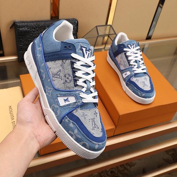 

mens shoes casual luxury fashion trainers sneakers casual shoes with box chaussures homme sports shoes men flats 2020 595