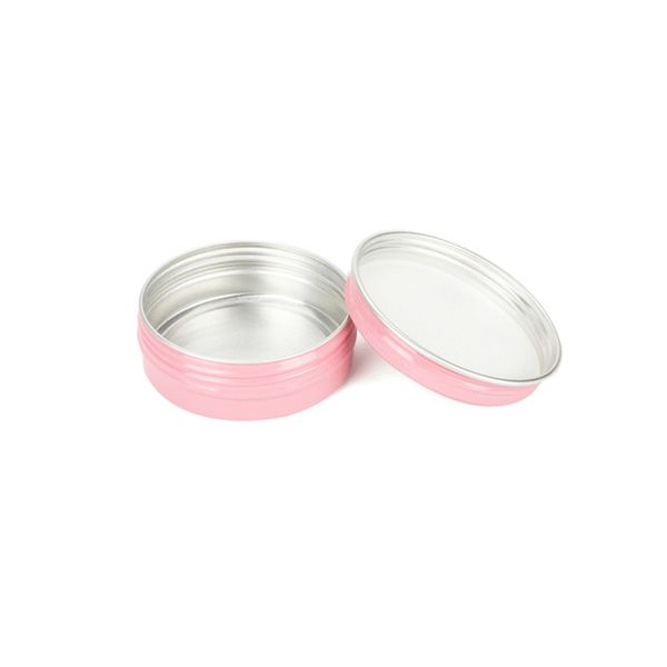 

60ml metal tin jars storage cans boxes round bottle portable aluminum empty cosmetic jar container 68*25mm