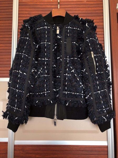 

700071 fashion women coats & jackets 2020 runway luxury european design party style women's clothing, Black;brown