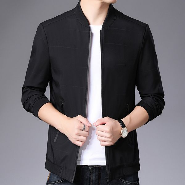 

куртка одежда средней возраста пальто 2020 новая весна и осень одежды среднего возраста мужчин папа случайных мужских пальто тонкого, Black;brown