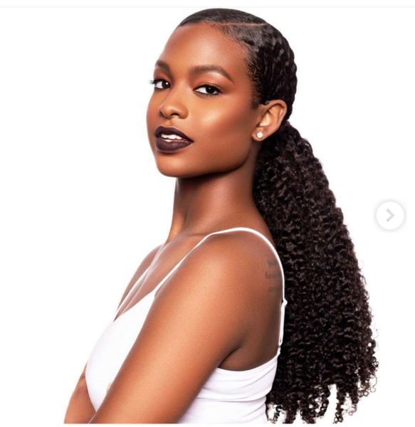 

low sleek black curly drawstring ponytail for black women 140g clip in drawstring afro curly ponytail extension