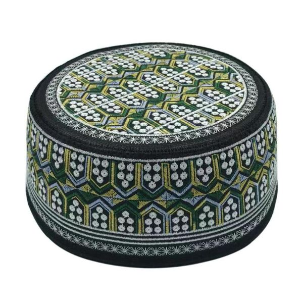 

ethnic clothing arabic india muslim hat islamism islam kippa embroidery prayer jewish goods saudi arabia hats for men, Red